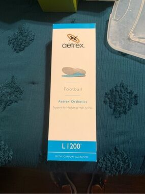 NEW Aetrex L1200 Orthotics Box - Blue and White
Size 10